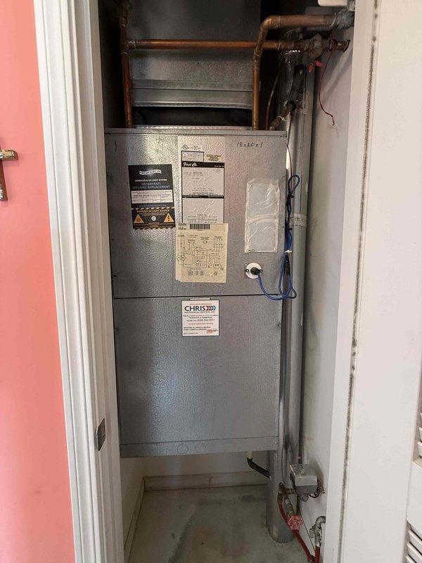 Performed diagnostic assessment on a single HVAC system in condo unit where customer reported indoor air quality concerns, skin irritation, nighttime temperature fluctuations, and audible hissing from ductwork. Inspected Venstar thermostat and furnace unit, identifying potential duct leakage causing inconsistent temperature regulation despite thermostat setting at 84°F. Recommended duct sealing to address air quality issues and resolve temperature inconsistencies that multiple residents have reported experiencing.