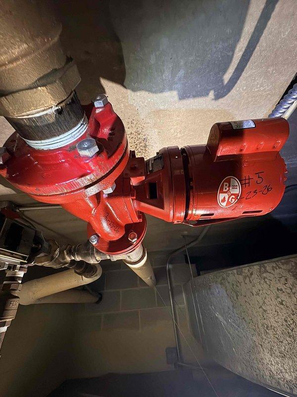 # Service Report: Commercial Circulator Pump Replacement

Responded to commercial facility for circulator pump replacement on heating system loop #5. Coordinated with on-site personnel for access and equipment stabilization during installation. Successfully removed failed pump assembly and installed replacement circulator unit on the hydronic heating system. Verified proper mounting, connection integrity of grooved pipe couplings, and system pressurization. Restored heating loop to full operational status and confirmed circulation performance met system specifications.