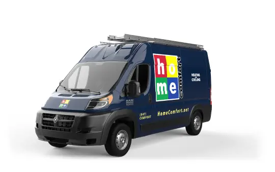 Technician performing HVAC maintenance next to an outdoor AC unit