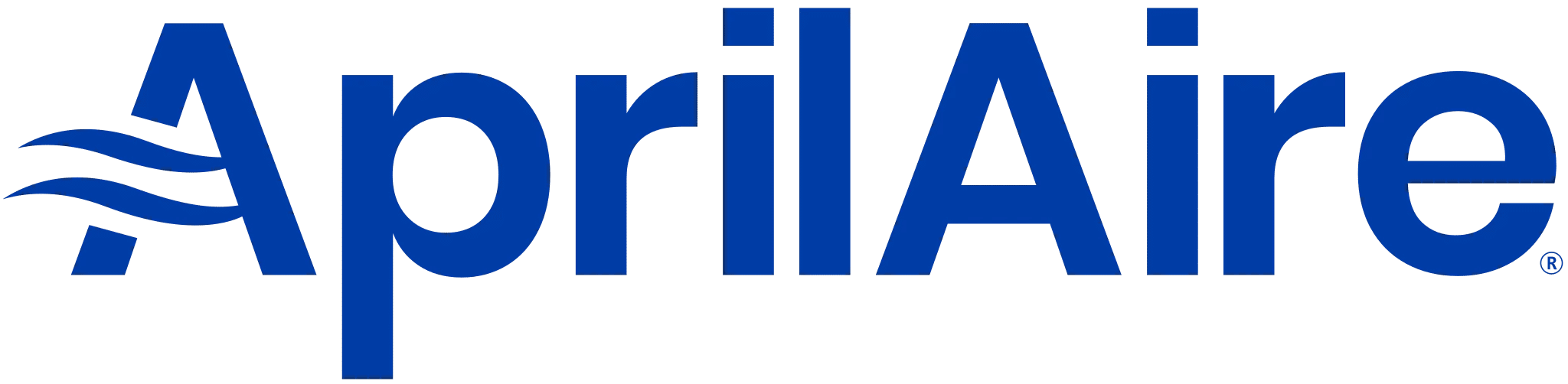 Blue AprilAire logo for Home Comfort's website