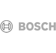 Gray text Bosch logo for Home Comfort's website