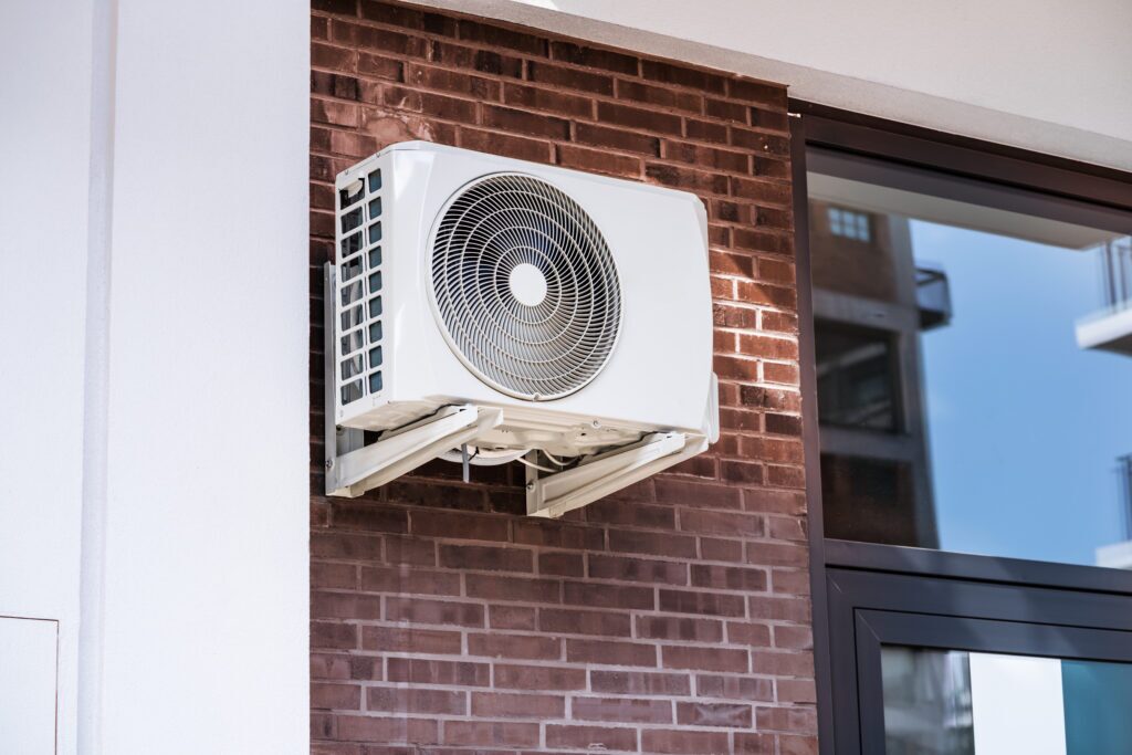 Outdoor unit for ductless heat pump