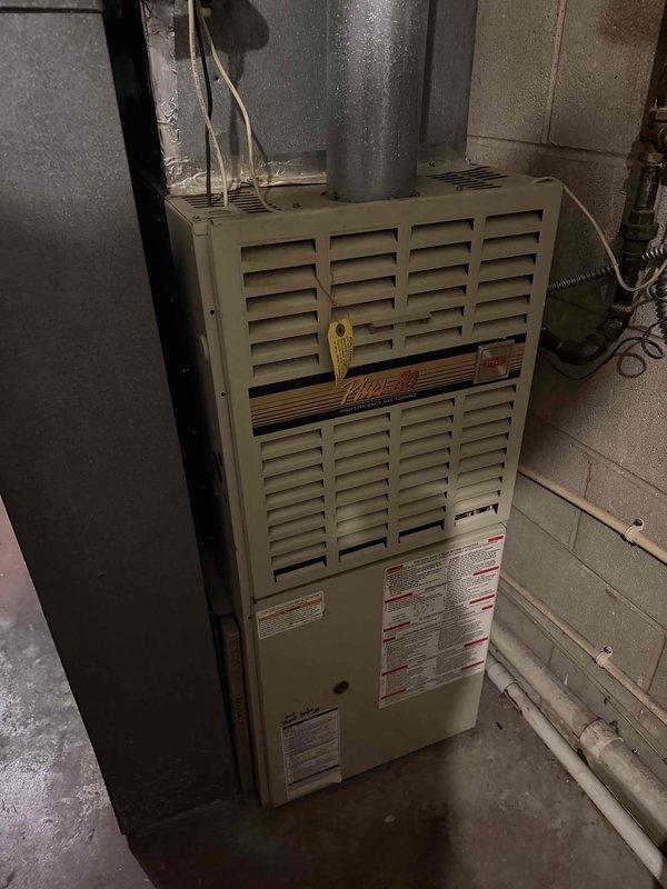 Completed spring preventative maintenance on commercial HVAC system per contract specifications. Performed comprehensive inspection of outdoor condensing unit including electrical connections, capacitor testing, and refrigerant circuit evaluation. Inspected indoor furnace unit, verified proper operation of all components, documented equipment specifications and filter requirements. All systems operational with no deficiencies noted at time of service.
